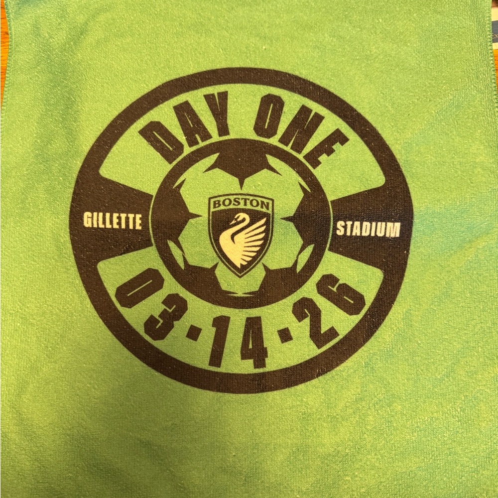 Green Boston Day One Rally Towel, Boston Legacy Women’s Soccer